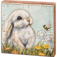 Load image into Gallery viewer, White Bunny Block Sign
