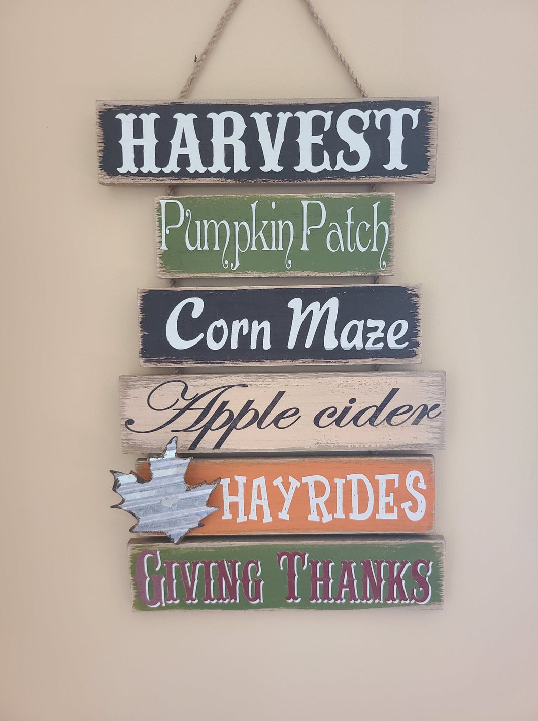 Favorite Fall Things Hanging Sign