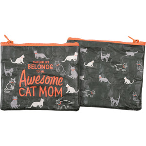 Awesome Pet Mom Zipper Wallet