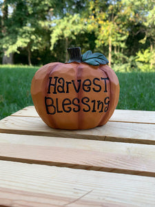 Harvest Blessings Pumpkin