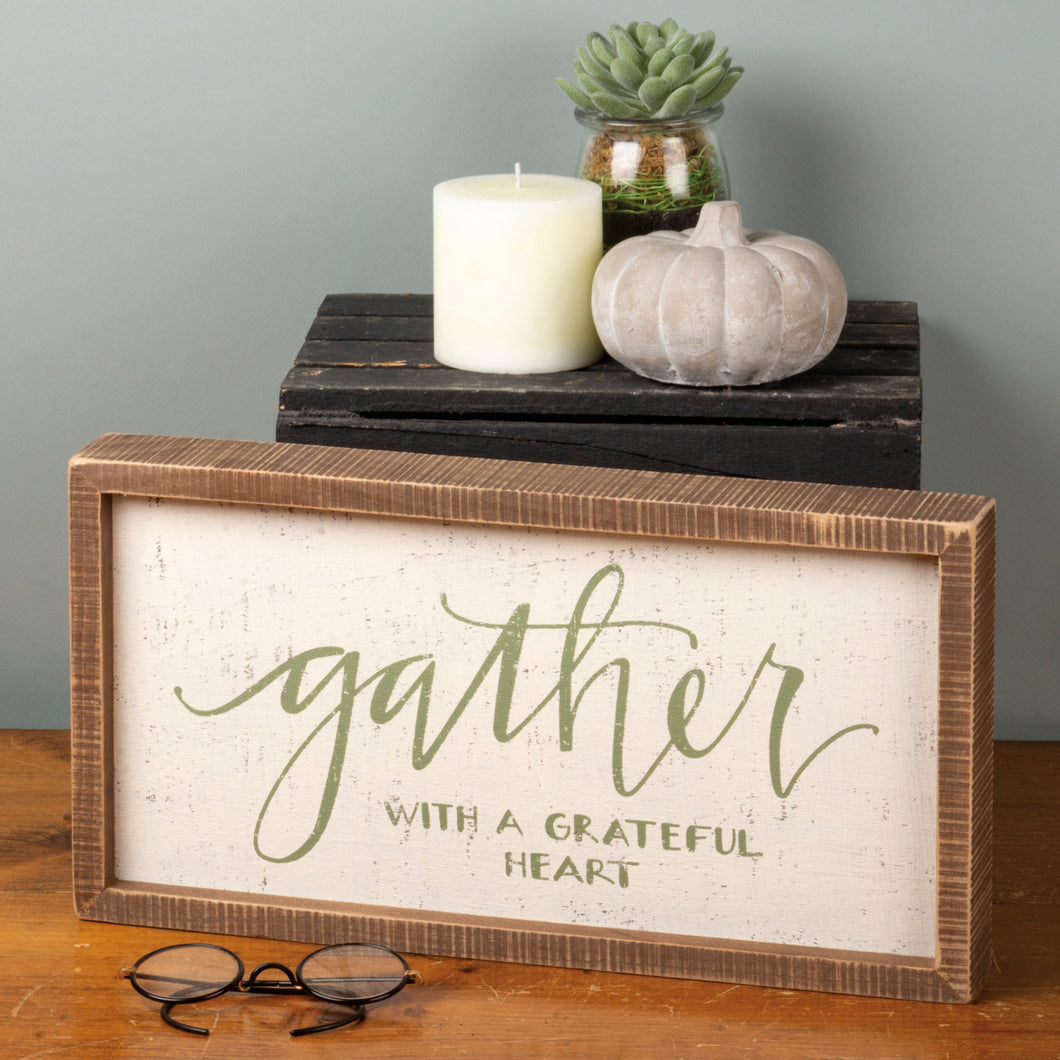 Gather with a Grateful Heart Sign