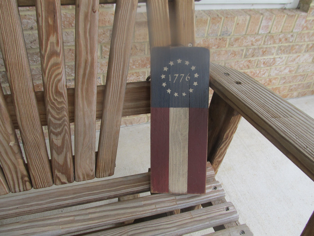 Mini Wooden Flag