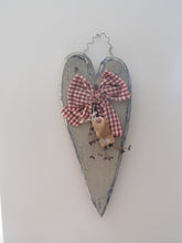 Load image into Gallery viewer, Wooden Hanging Hearts
