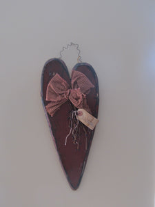 Wooden Hanging Hearts