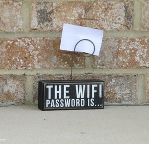 WiFi Password Sign