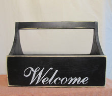 Load image into Gallery viewer, Welcome Wooden Basket
