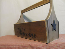 Load image into Gallery viewer, Welcome Wooden Basket
