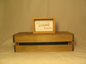 Thankful Wood Block Signs