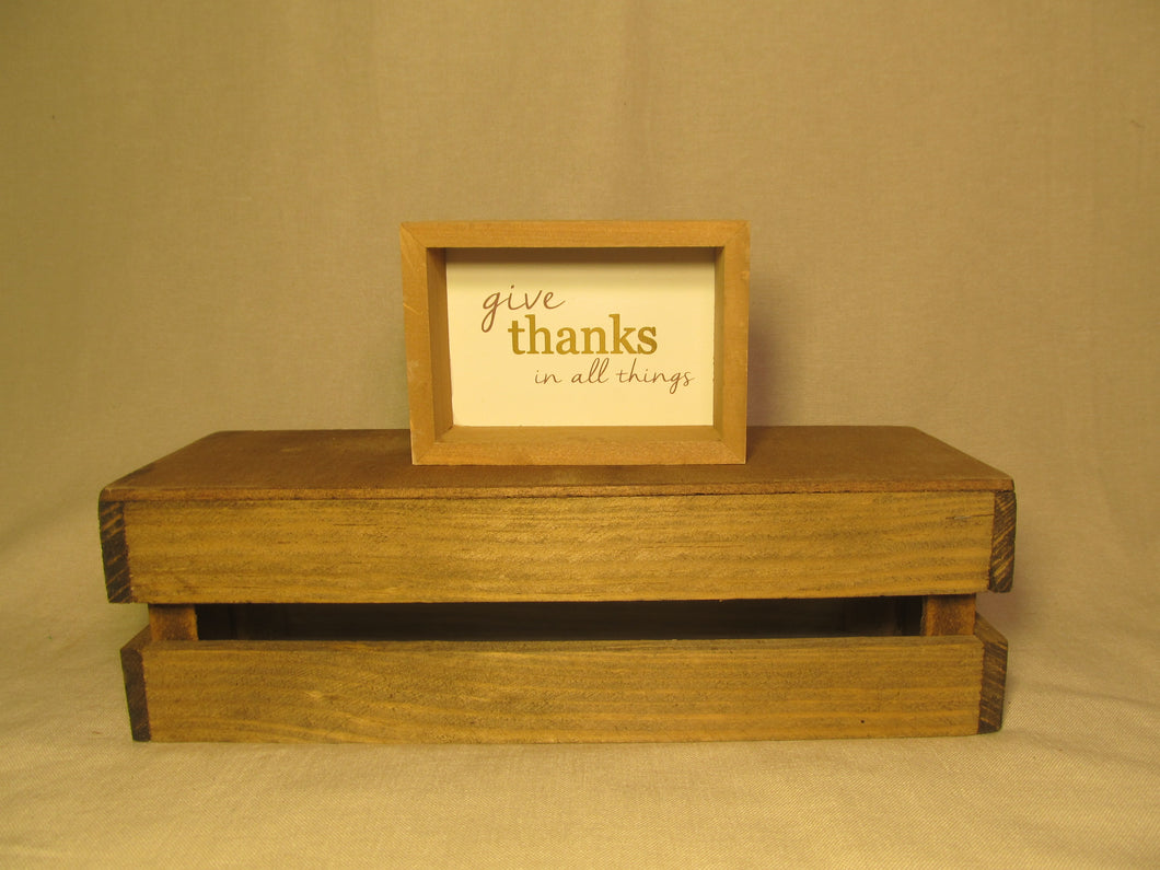 Thankful Wood Block Signs