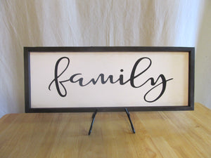 Black & White Family Signs