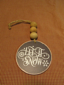 Let it Snow Bead Ornament