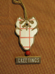 Plaid Reindeer Ornament