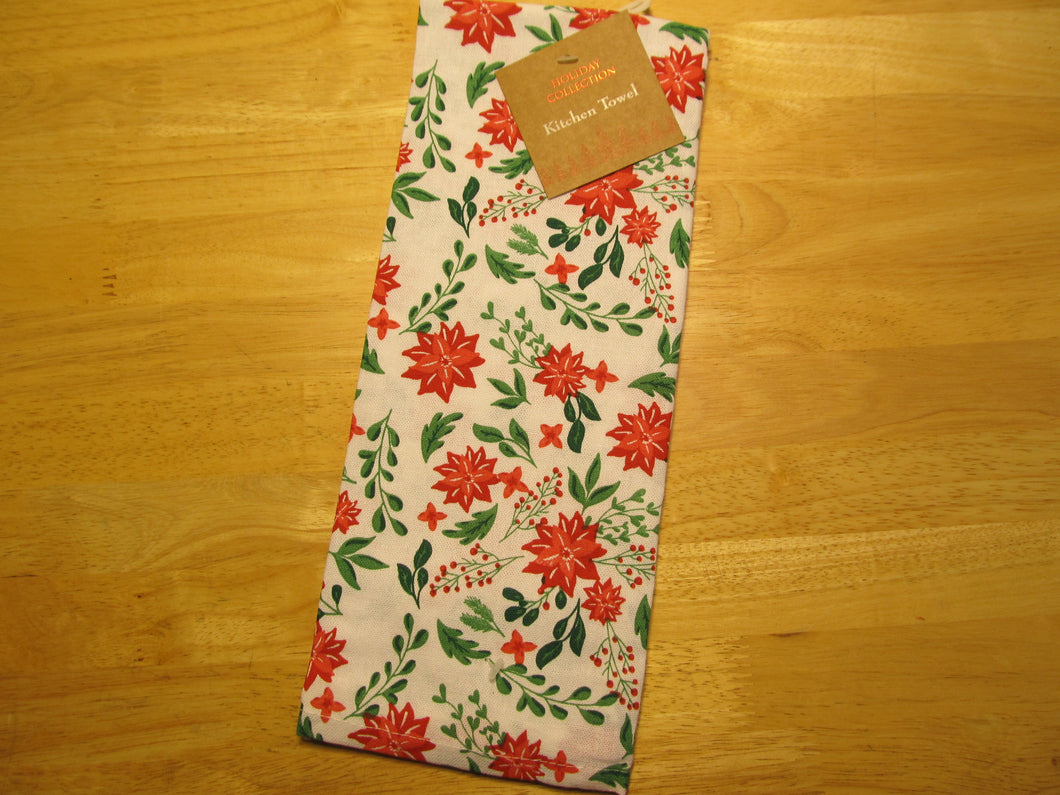 Poinsettia Kitchen Towel