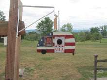 Load image into Gallery viewer, USA Camper Birdhouse
