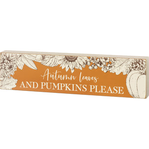 Autumn Leaves and Pumpkin Please