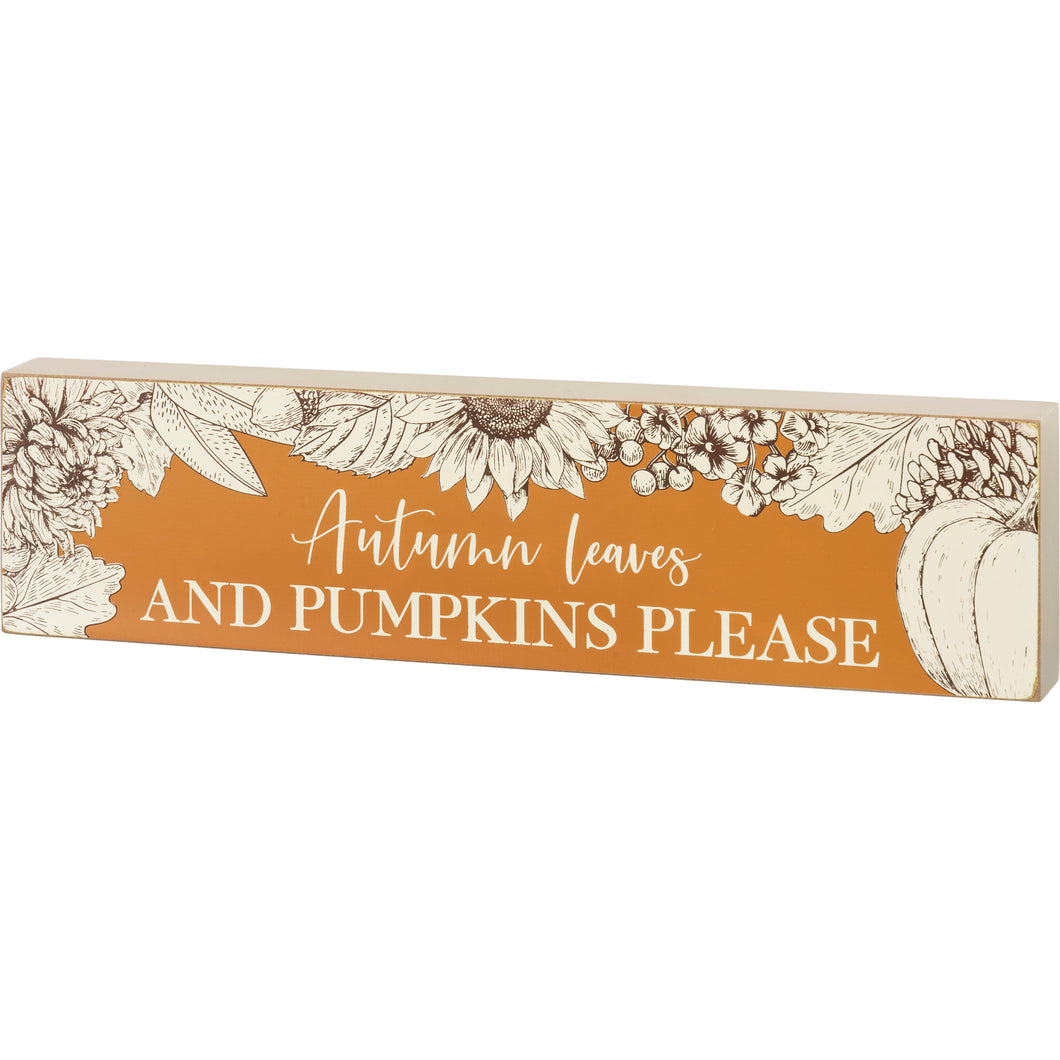 Autumn Leaves and Pumpkin Please