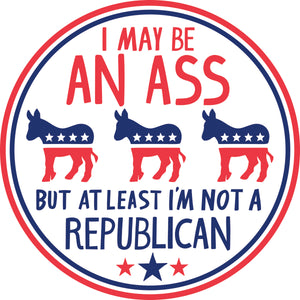 Not A Republican Car Magnet