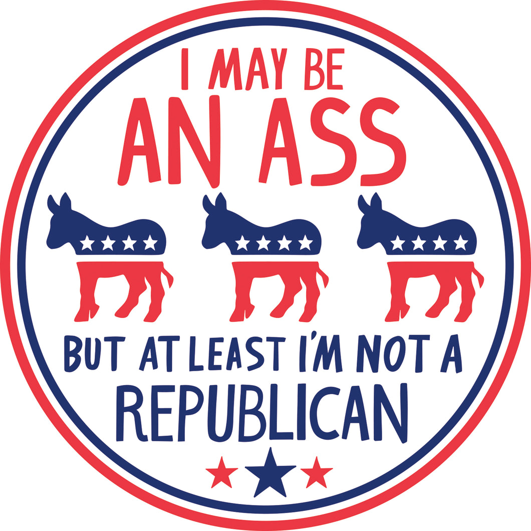 Not A Republican Car Magnet