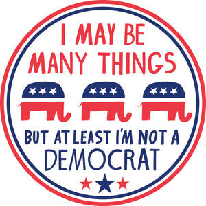 Not A Democrat Car Magnet